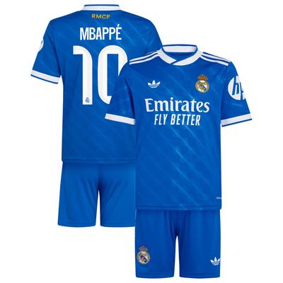 Real Madrid adidas Ausweichausrüstung 2025-2026 - Jugendliche mit aufdruck Mbappé 10 Image