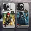 Film P-Pirates O-Of T-The C-Caribbeans Handyhülle FUNDA für iPhone 12 11 13 14 15 16 Max Pro Plus Mini Silber