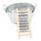 1 Set 100% nuovo e di alta qualità Casa delle bambole in miniatura Lavabo Secchio di ferro Bagno Modello Decor Giocattolo Accessori per casa delle bambole