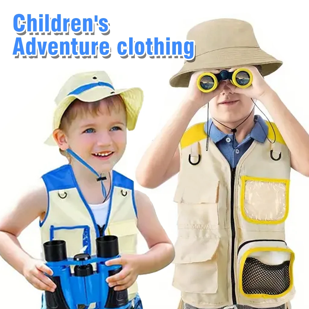 Outdoor-Abenteuerset für Kinder, Abenteuer-Insektenfangskostüm, Rollenspielkostüm, Geburtstagsgeschenk, Weihnachtsgeschenk, Image