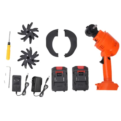 Electric Tiller Handheld Battery Powered Cordless Garden Cultivator For Lawn Soil Cultivation Aeration Creating Loose Seedbeds