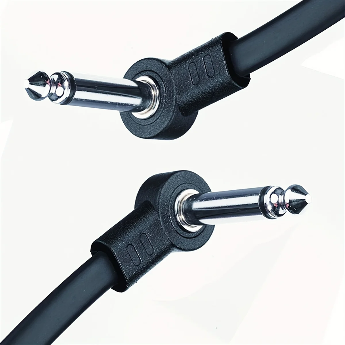 Miwayer Gitarreneffektpedal, flache Patchkabel, 12,7 cm Länge, mit 1/4 Zoll rechtwinkligen Anschlüssen, Patchkabel-Set, 1 Packungen Image