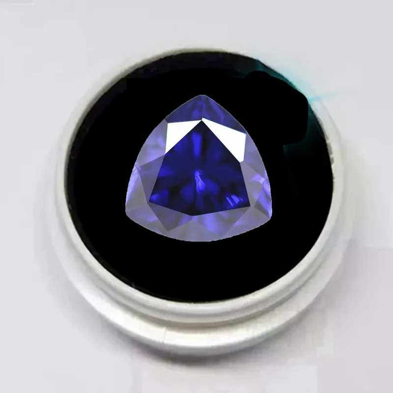Große Tanzanite Blau Saphir Trillion Form AAAA + 12x1 2mm 8,50 Ct Lose Edelstein DIY Für Schmuck Machen
