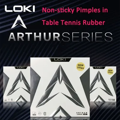 LOKI Arthur Diamond Tischtennis-Gummiplatte, ITTF-zugelassener, nicht klebender Ping-Pong-Gummi mit innenliegender Kohlenstoffenergie, Kuchenschwamm Image