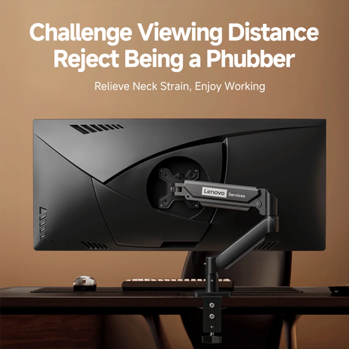 Lenovo Monitorständer Halterung Arm Display Computerständer Mechanischer Arm Monitor Erhöhter Bildschirmständer Adapter 13-32 Zoll Image