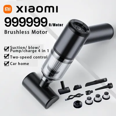 Xiaomi MIJIA 4-in-1-Autostaubsauger 1995000 PA Leistungsstarke Reinigungsmaschine für Haushaltsgeräte, kabelloser tragbarer Reiniger für Zuhause Image