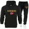King Print felpa con cappuccio da uomo abbigliamento sportivo casual alla moda primavera e autunno jogging pullover abbigliamento sportivo pantaloni sportivi