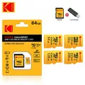 Memoria TF flash scheda micro-SD originale KODAK con adattatore SD A1 V30 U3 100 MB/S - 32 GB 64 GB 128 GB 256 GB per fotocamere digitali