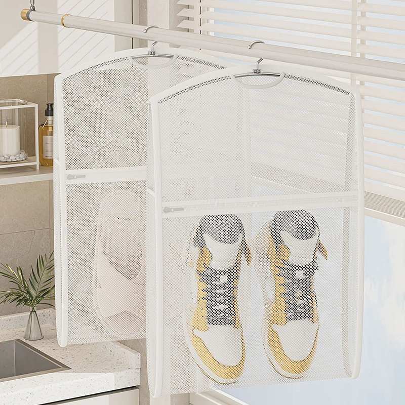 Mesh Schuhe Tasche Große Kapazität Hängen Schuh Wäsche Tasche Tragbare Reise Schuh Lagerung Taschen Waschmaschine Schuhe Organizer