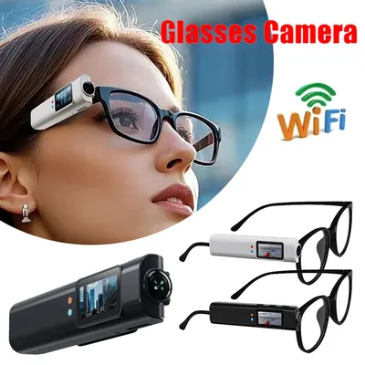2,7K Brille Kamera 1080P HD WiFi Mini Action Cam Video Recorder Tragbare Sonnenbrille Kamera Sport DV DVR Fahrrad kleine Camcorder