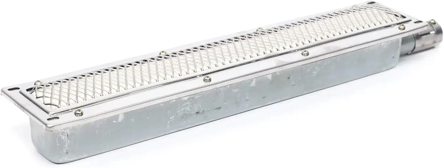 Gasgrill mit oberer Hitze, Edelstahl-Grill, Infrarot-Seitenbrenner, Keramikheizung, Kochgrill, Gasgrill (rechteckig) Image