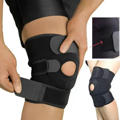1Pc Knie Brace Unterstützung Hülse Einstellbare Offene Patella Stabilisator Protector Für Arthritis Meniskus Reißen Laufende Sport Bein Schützen