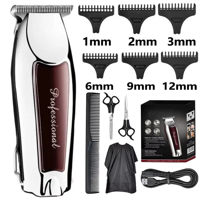 Hair Clipper Hair Trimmer Hair Clipper Professional Barber Trimmer Electric Shaver Hair Cutting Machine Rechargeable Trimmer Men