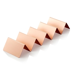 4x Snackpresenter mit 4 Ablagen, 35 x 10 x 5 cm, kupferfarben, Edelstahl, PVD-Beschichtung Image