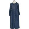 Eddie Bauer Damen Kleid, Gr. 38, blau, Baumwolle