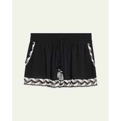 Ramy Brook Hank Sheer Drawstring Shorts