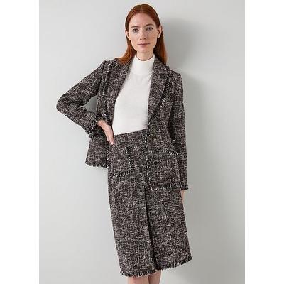 Gwen Black And Red Tweed Jacket, Black