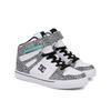 Sneaker DC SHOES "Pure High-Top Ev Sn", Kinder, Gr. 3(34), weiß, grau, schwarz, 97.3% Synthetikmaterial, 2.7% Polyester, Schuhe