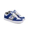 Sneaker DC SHOES "Pure", Kinder, Gr. 11(28), weiß, blau, grau, Obermaterial: Leder / Futter: Textil / Außensohle: Gummi, Schuhe