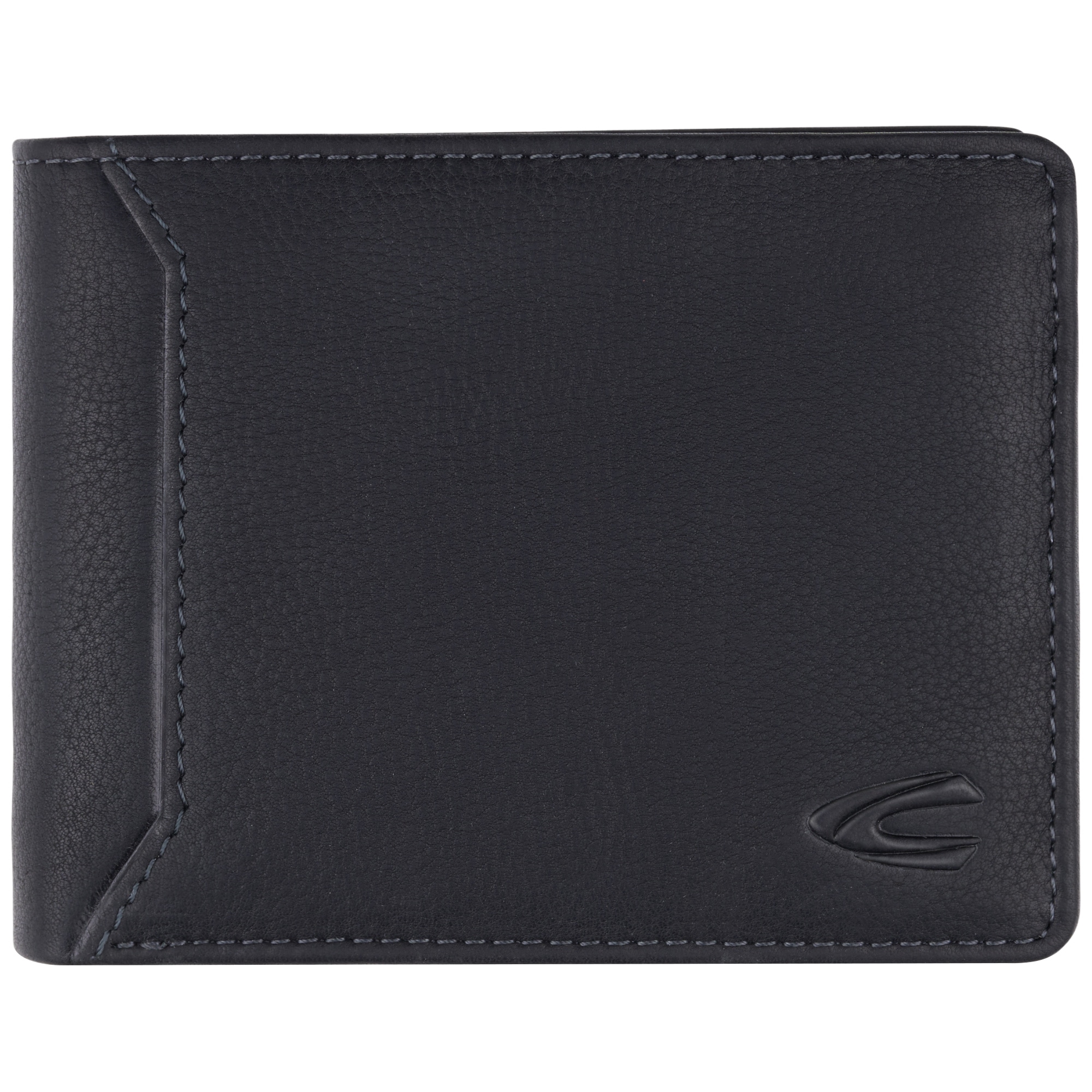 Geldbörse CAMEL ACTIVE "Ocean", Herren, schwarz, Leder, clean, gepflegt, unifarben, Kleinlederwaren, aus wasserweisendem Echtleder, vielen Verstauoptionen und RFID-Schutz