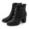 High-Heel-Stiefelette LASCANA "Ankle Boot, Stiefel", Damen, Gr. 40, schwarz, Obermaterial: 100% Textilmaterial. Futter: 100% Textilmaterial. Decksohle: 100% Lederimitat. Laufsohle: 100% Synthetik, unifarben, feminin, Schuhe, mit modischer Spitze und...