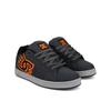 Sneaker DC SHOES "Net", Gr. 6(38), grau (grau, schwarz, orange), 52.5% Leder, 47.5% Synthetikmaterial, Schuhe