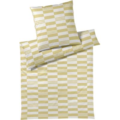 Bettwäsche ELEGANTE "Skip", gelb, B/L: 135cm x 200cm, , Mako-Jersey, B/L: 80cm x 80cm, Mako-Jersey, Obermaterial: 100% Baumwolle, Bettwäsche, angenehmes Hautgefühl Image