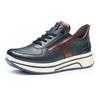 Sneaker ARA "SAPPORO", Damen, Gr. 2,5, bunt (nachtblau, braun), Glattleder, sportlich, Schuhe, Plateausneaker, Schnürschuh in Komfortweite H (= sehr weit)