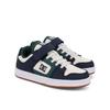 Sneaker DC SHOES "Manteca 4 V", Kinder, Gr. 2(33), navy, weiß, grün, 51% Leder, 49% Synthetikmaterial, Schuhe