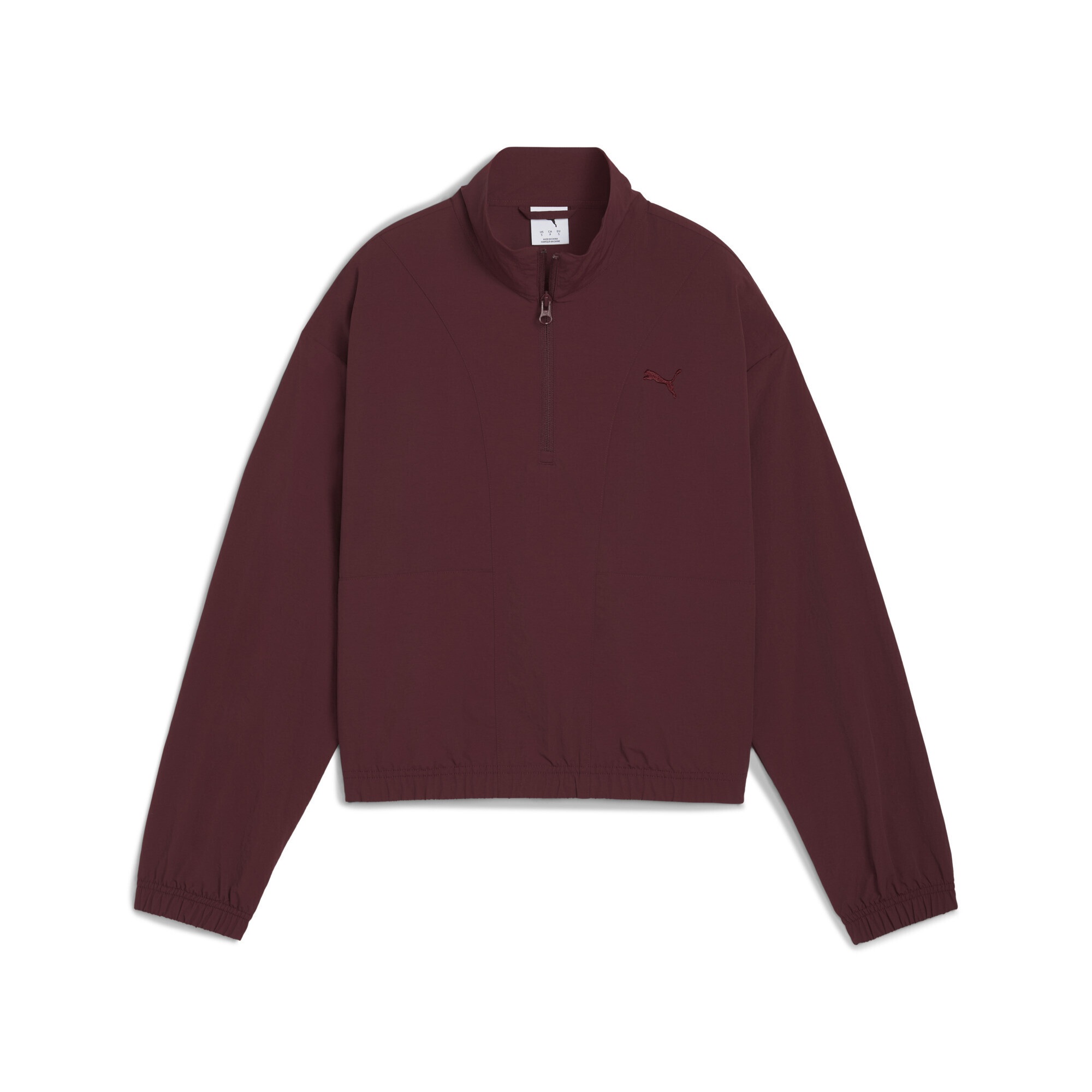 Sweatshirt PUMA "HER Relaxed Sweatshirt Damen", Damen, Gr. L, ruby shimmer rot, 100% Nylon, relaxed fit, Sweatshirts