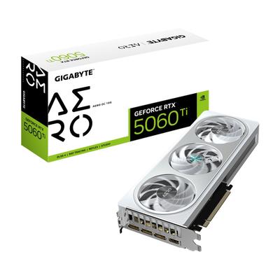 GIGABYTE Grafikkarte "GeForce RTX 5060 Ti AERO OC 16G Grafikkarte – 16 GB GDDR7, 128 Bit, PC", eh13, Grafikkarten