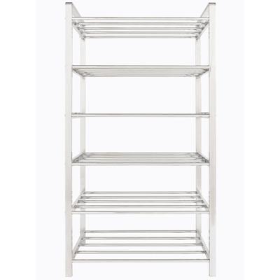 Schuhregal HEINE HOME, silber (silberfarben), B:60cm H:109cm T:30cm, Metall, Regale Image