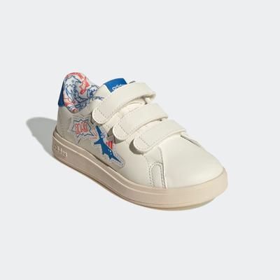 Sneaker ADIDAS SPORTSWEAR "ADVANTAGE DINO CF C", Gr. 28, sanftes weiß, bright royal, semi lucid rot, Synthetik, sportlich, Schuhe Image