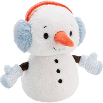 Plüschfigur NICI "Winter, Schneemann, 15 cm", weiß, Plüschfiguren, KinderB:13cm H:14cm L:10cm, enthält recyceltes Material, B:13cm H:14cm L:10cm Image