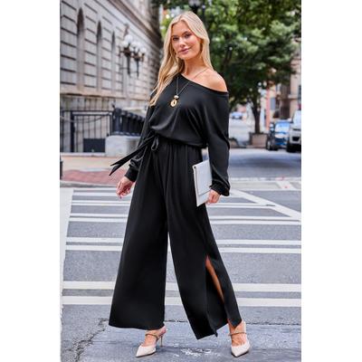 Calm and Collected Black Jumpsuit