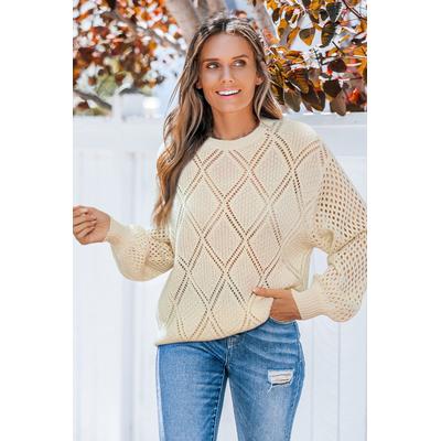 Vanilla Haze Beige Sweater
