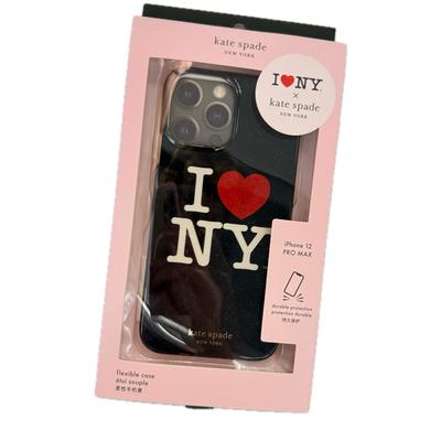 Kate Spade Accessories | Kate Spade "I Love New York" Heart Black Flexible Case Iphone 12-14 Pro Max | Color: Black/Red | Size: Os