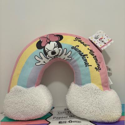 Disney Bedding | Disney Minnie Mouse Rainbow “Good Morning Sunshine” Pillow Cushion | Color: Pink/White | Size: Os