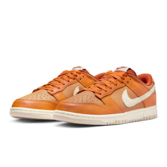 Nike Shoes | Brand New Nike Dunk Low Leather Men's Shoes Hj9121 815 | Color: Cream/Orange | Size: 11