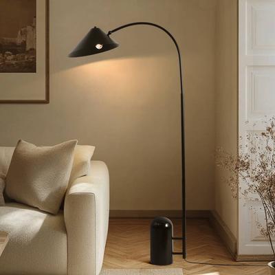 Stehlampe Alviero Lucande, schwarz, für Wohn- / Esszimmer, Metall, Vintage, Stehlampe Image