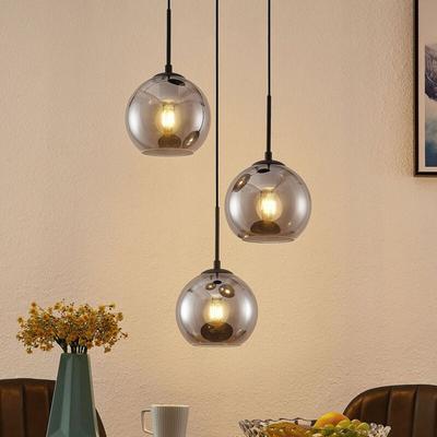 Lindby - neuwertig] Jurian Pendelleuchte Hängelampe Deckenlampe Lampe Licht 3 Flg E27 Schw942 B-Ware Image