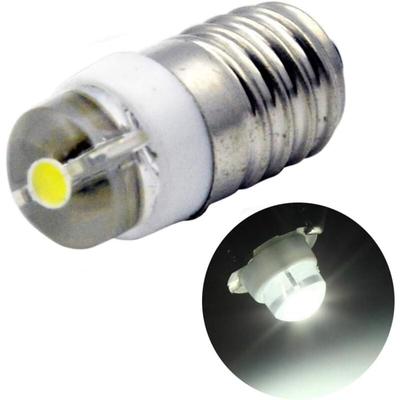 Ersandy - E10 LED-Glühbirne, dc 3 v, 0,5 w, 6000 k, weiß, 200 lm, LED-Glühbirne für Taschenlampe, Image
