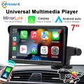 Lettore video multimediale per autoradio da 7 pollici Carplay wireless e fotocamera per auto touch screen universale portatile Android Auto wireless