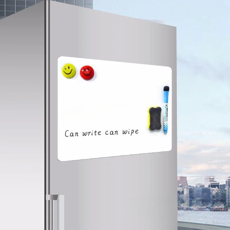 A2A3A4 Löschbare magnetische Nachrichtentafel, Notizaufkleber, magnetisches weiches PET-Whiteboard, Kühlschrankaufkleber Image