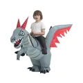 Costume per bambini di Halloween Evil Dragon Dress Up puntelli bambola Costume piccolo dinosauro vestiti gonfiabili