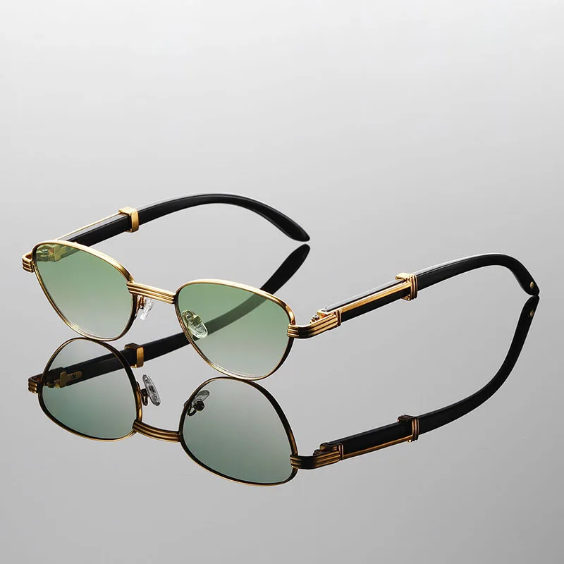 KAMMPT Vintage Cat Eye Sonnenbrille Frauen Neue Mode Gradienten Casual Shades Trendy Stilvolle Luxus Marke Design Dekor Sonnenbrille Image