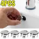 4 pezzi di plastica per bagno, cucina, lavabo, lavandino, troppopieno, anello di copertura, inserto di ricambio, foro cromato, tappo di scarico rotondo, accessorio per lavabo
