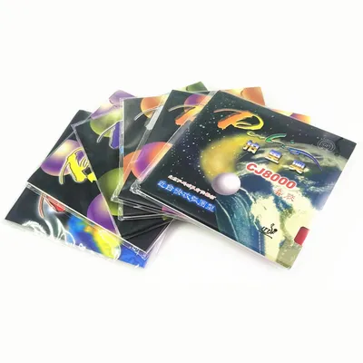 PALIO NEU CJ8000 Ping-Pong-Gummiplatte Noppen mit 6-Typ-Schwamm für alle Arten von Tischtennisspielen ITTF-geprüft Image