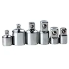 Affidabile set di adattatori per manicotti cromati da 6 pezzi da 1/2 a 3/8 da 1/4 a 3/8 da 3/8 a 1/2 da 1/2 a 1/4 da 3/8 a 1/4 da 1/4 a 1/2