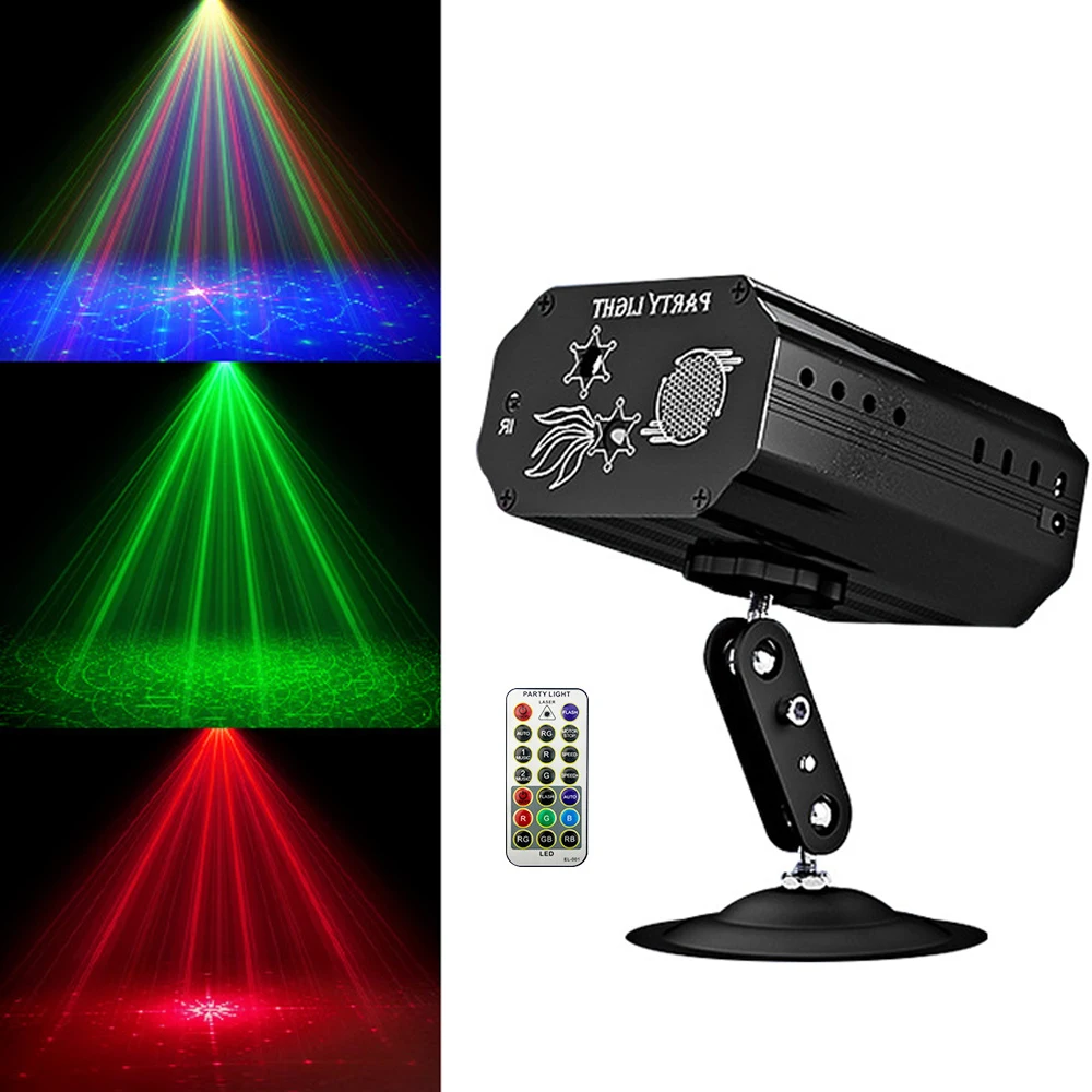 Party Light Dj Disco Lights LED Strobe Stage Light Sound Activated RGB LED Lighting With Remote Control for Wedding Club Show
